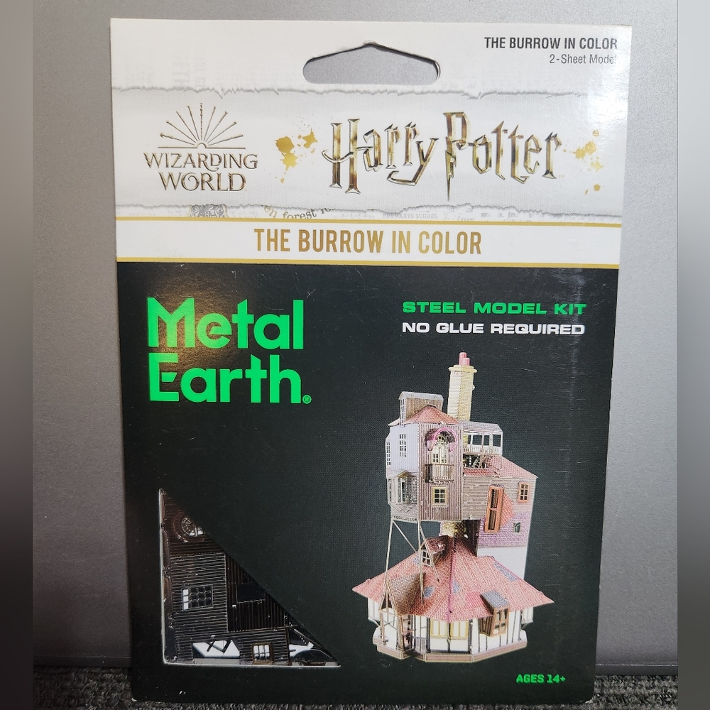 New Metal Earth Harry Potter The Burrow Model Kit